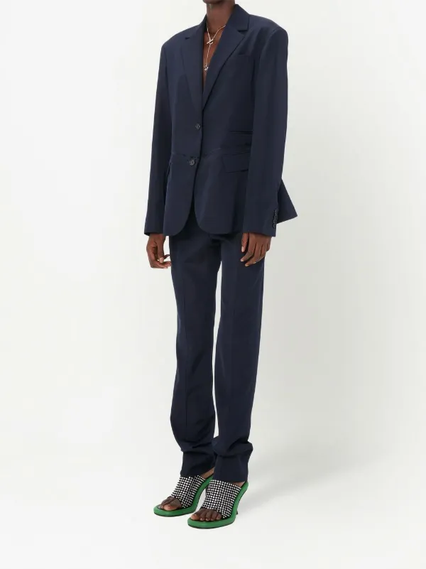 JW Anderson single-breasted Blazer | Blue | FARFETCH AE