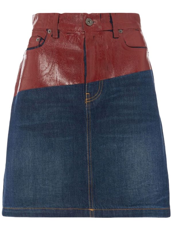 Levi's patchwork outlet denim skirt