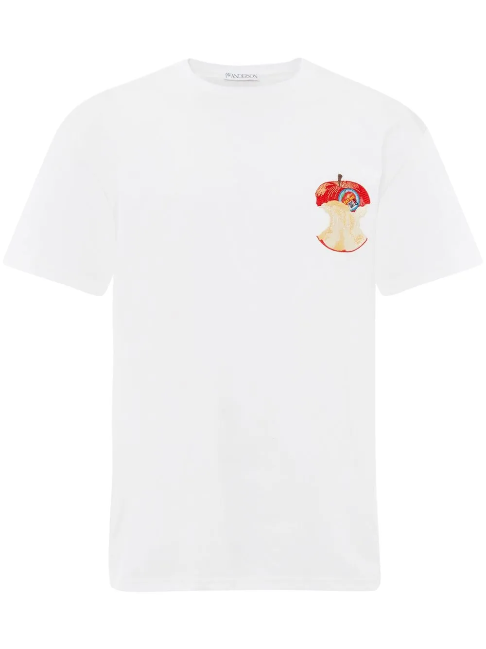 

JW Anderson playera con motivo Apple Core - Blanco