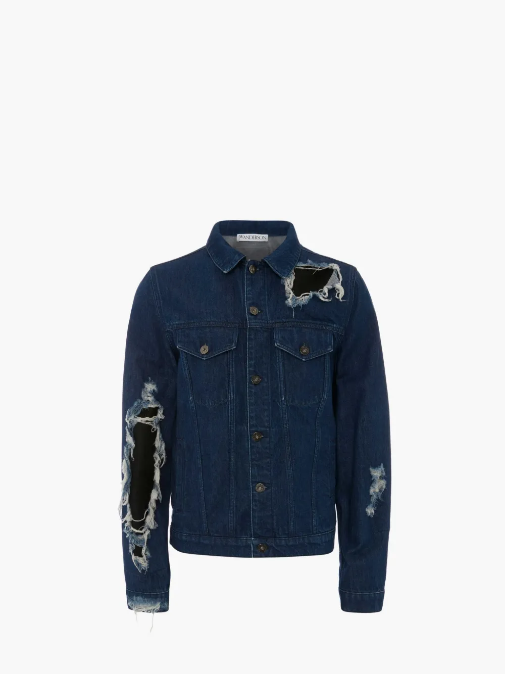 Jw Anderson J.w.anderson Distressed Jacket In Blue