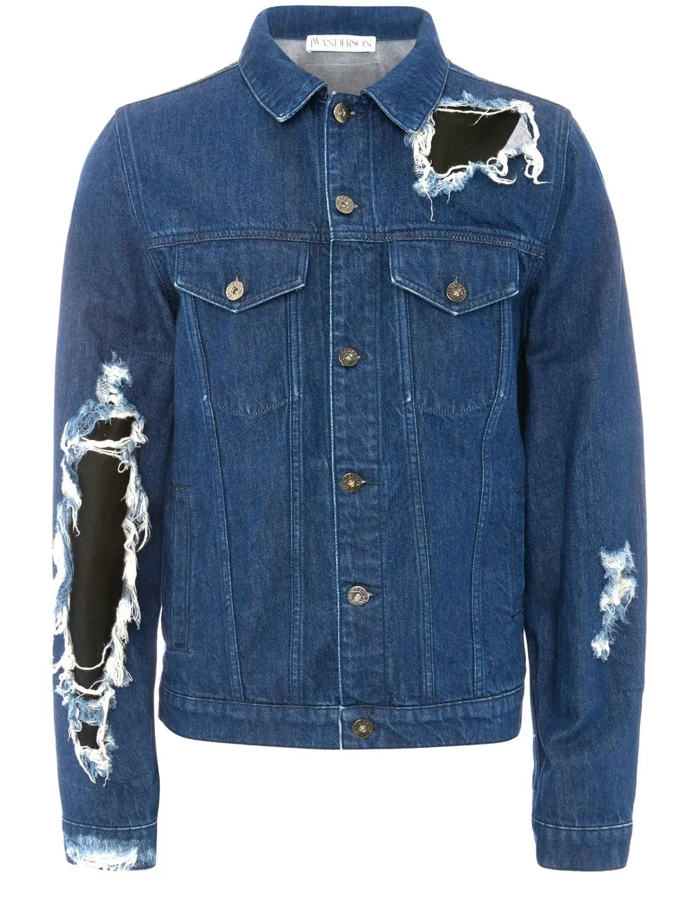 

JW Anderson distressed -effect denim jacket - Blue