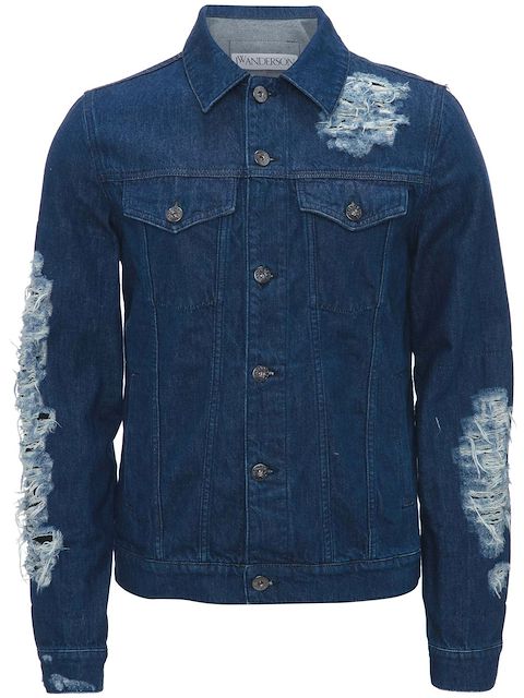 JW Anderson distressed -effect denim jacket 