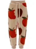 JW Anderson graphic-print tapered-leg track pants - Neutrals