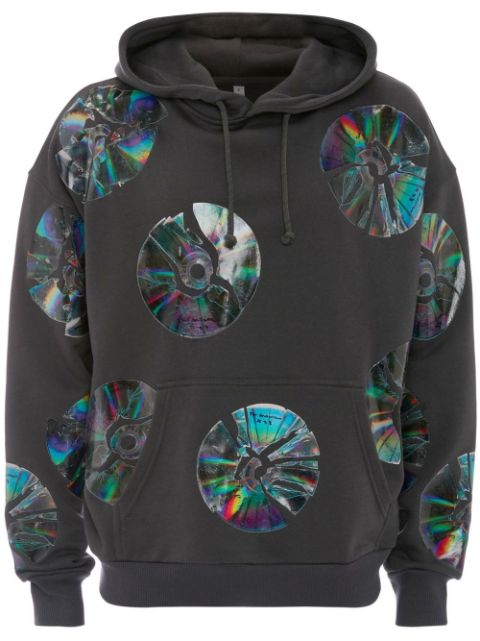 JW Anderson graphic-print cotton hoodie Men