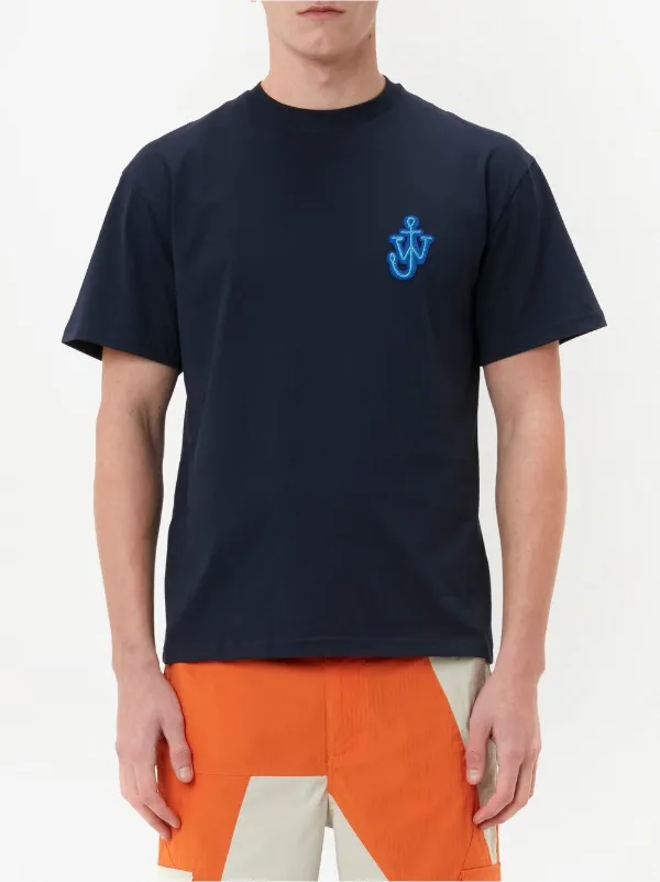 JW Anderson T-shirt Con Logo JW | Blu | FARFETCH IT