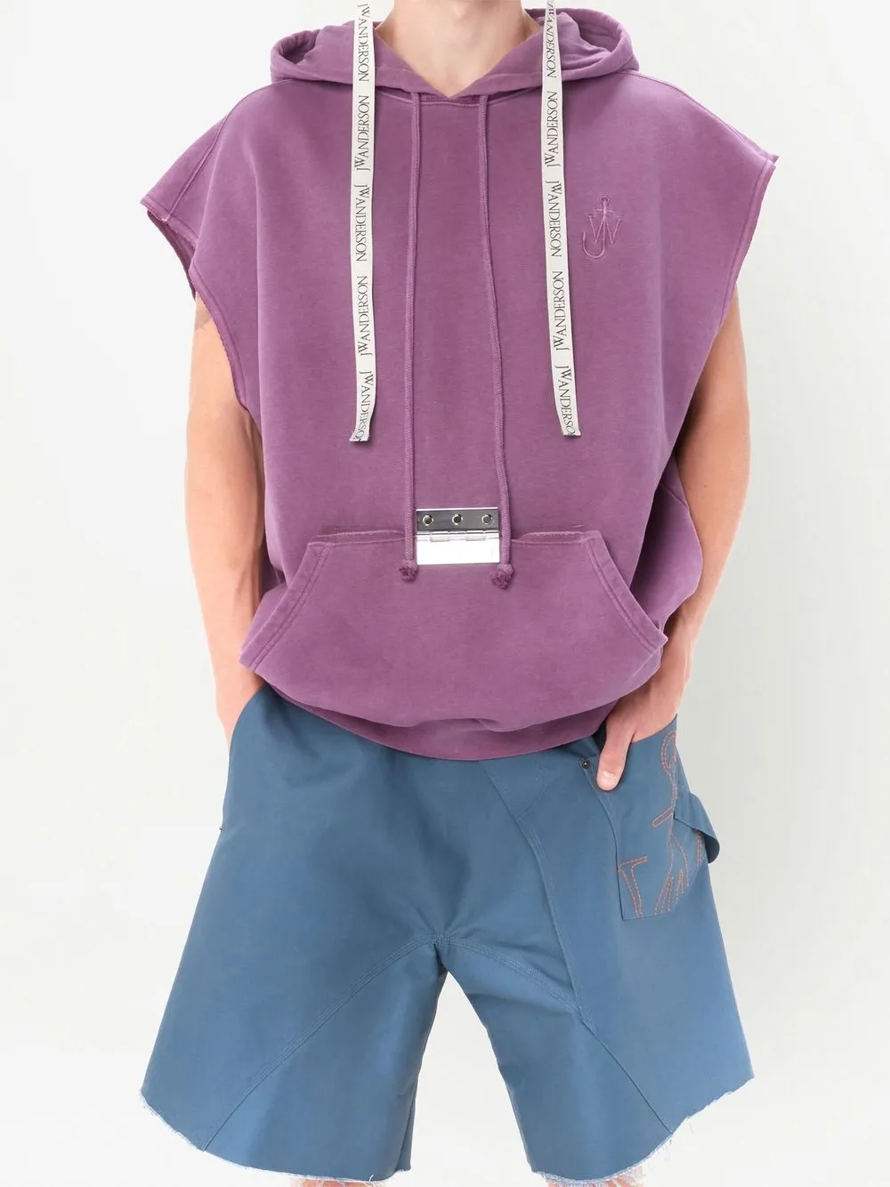 Oversized cheap sleeveless hoodie