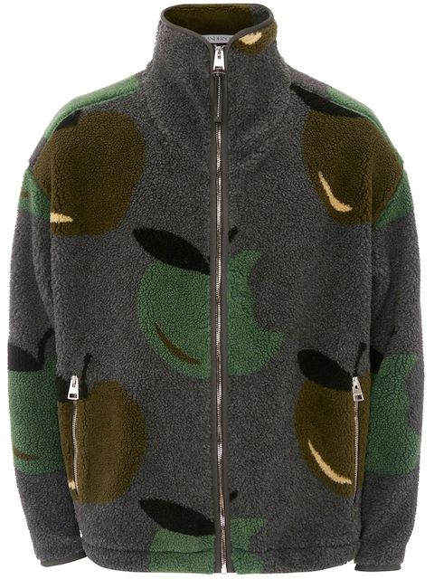 JW Anderson graphic-print fleece jacket