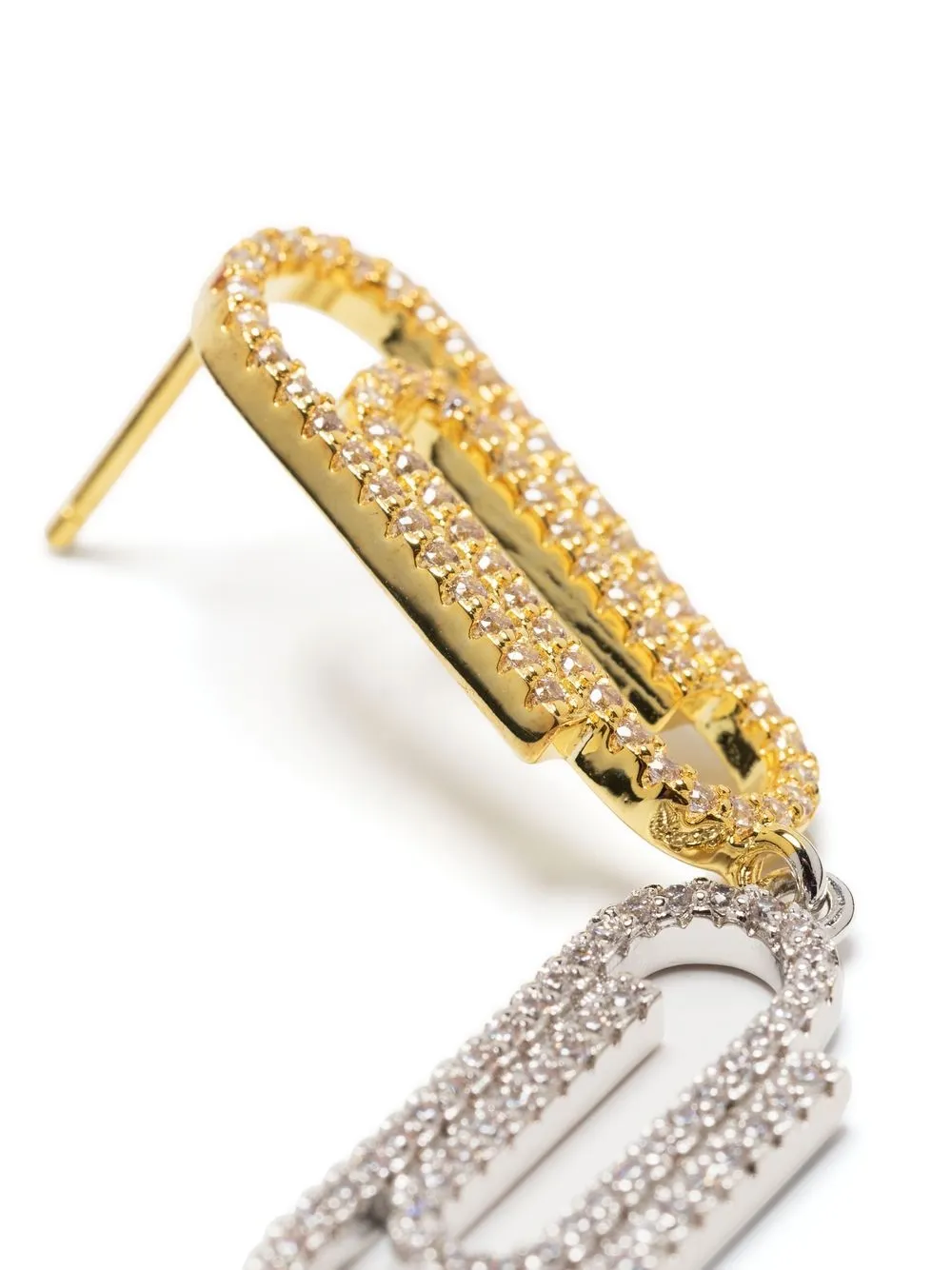 Safety pin drop earrings Clearance