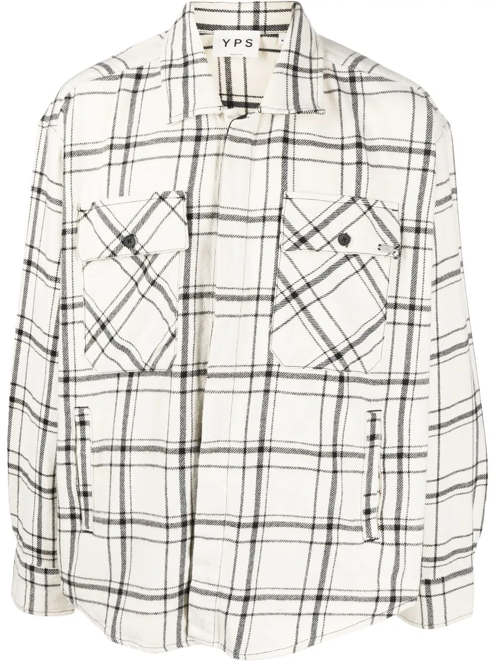 

YOUNG POETS checked shirt jacket - Neutrals