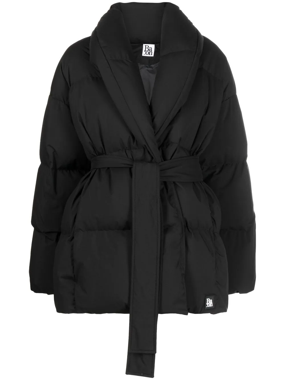 

Bacon belted padded coat - Black