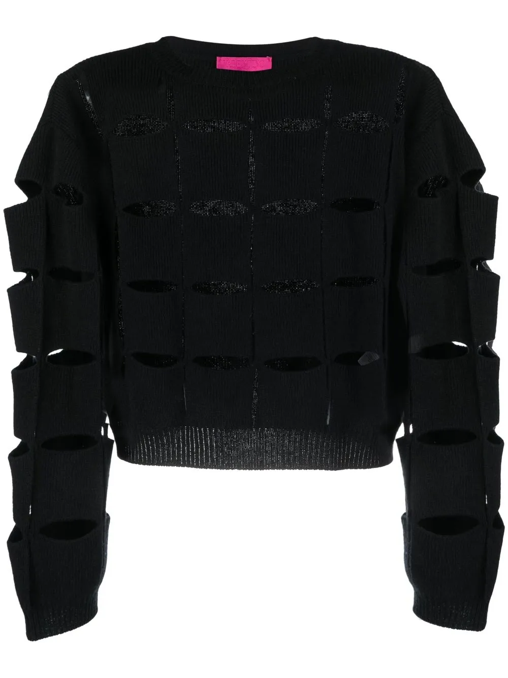 

Valentino cut-out wool jumper - Black