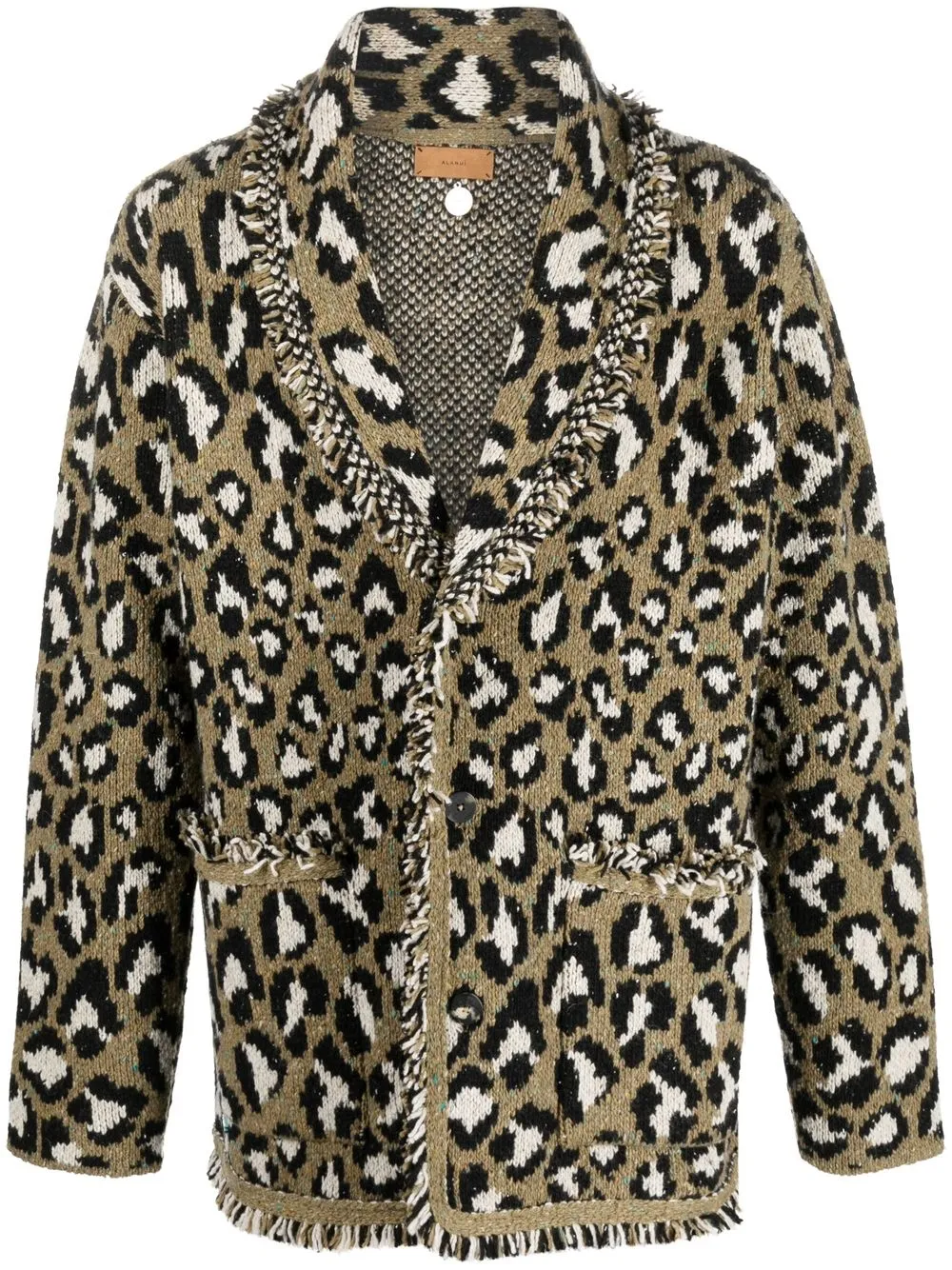 

Alanui leopard-print oversized jacket - Green