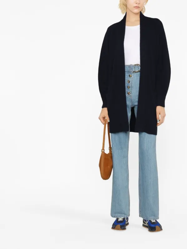 Vince black cashmere online cardigan