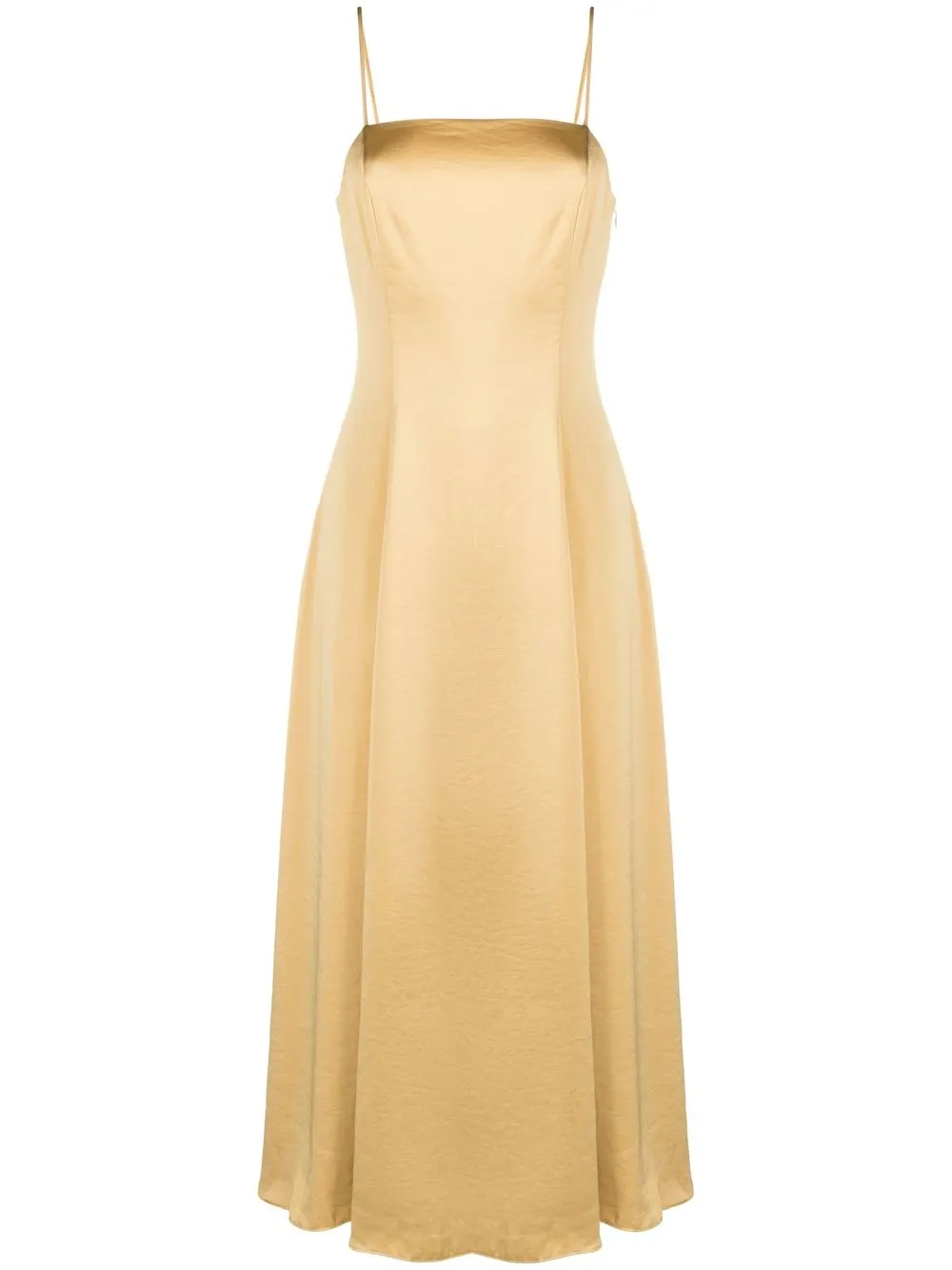 

Theory vestido midi estilo satén - Amarillo