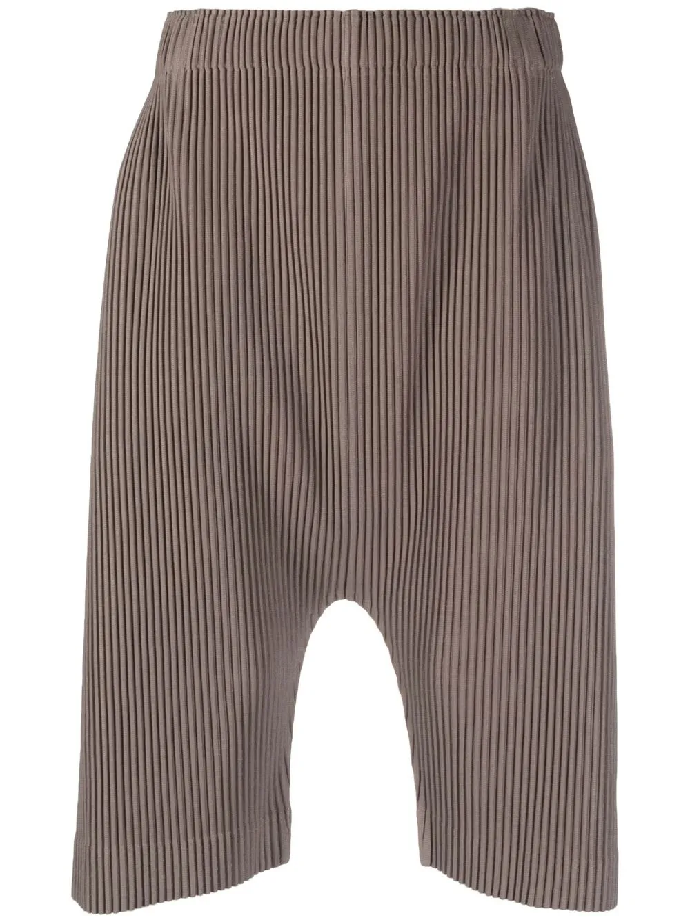 

Homme Plissé Issey Miyake shorts plisados drop crotch - Marrón