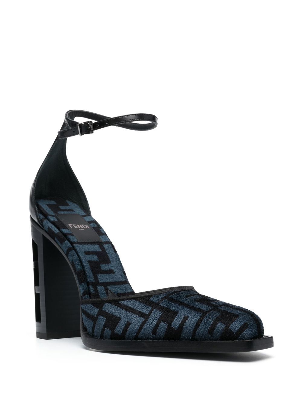 FENDI Pumps met FF jacquard - Blauw