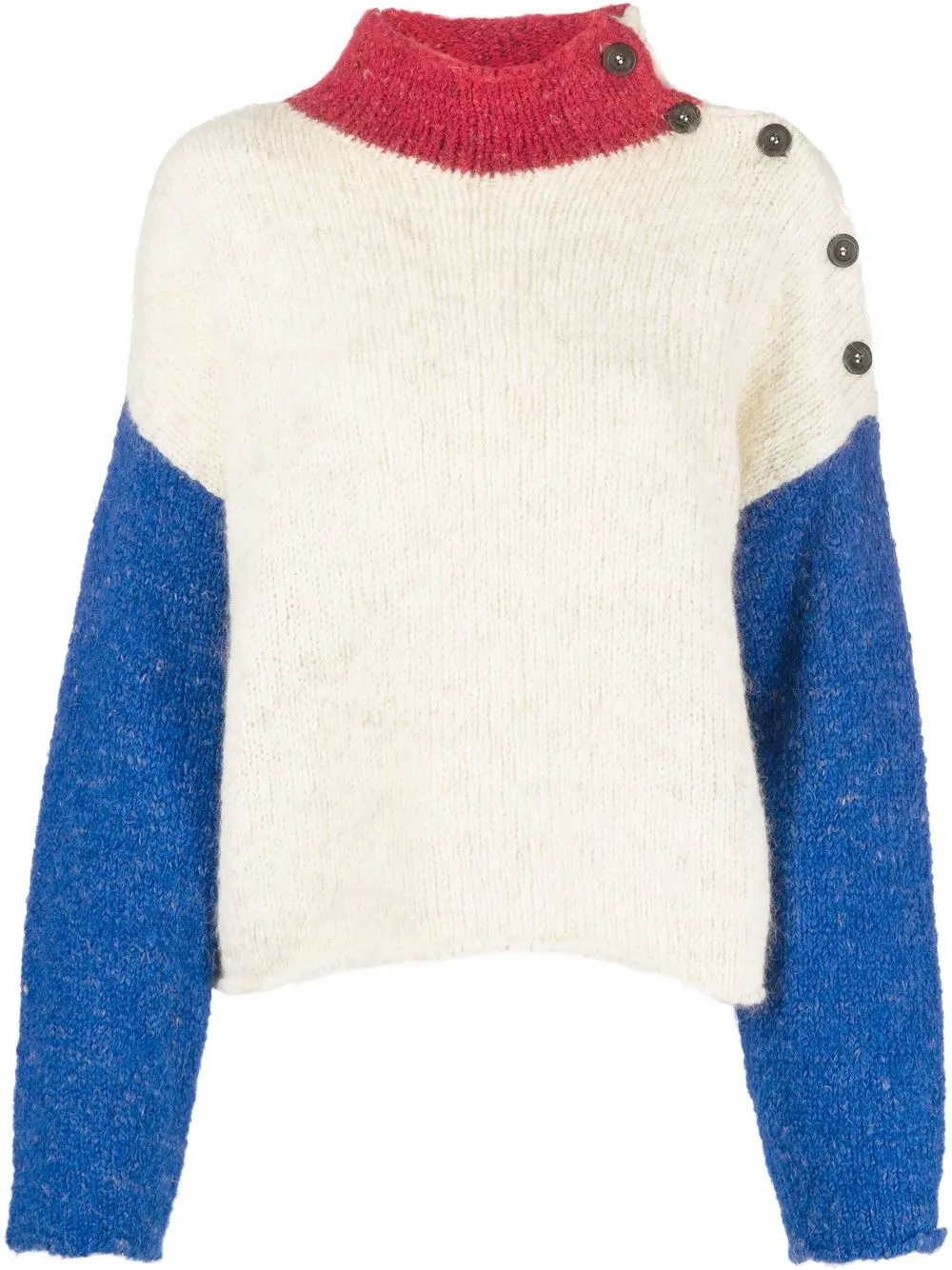 

Emporio Armani colour-block knitted jumper - Neutrals