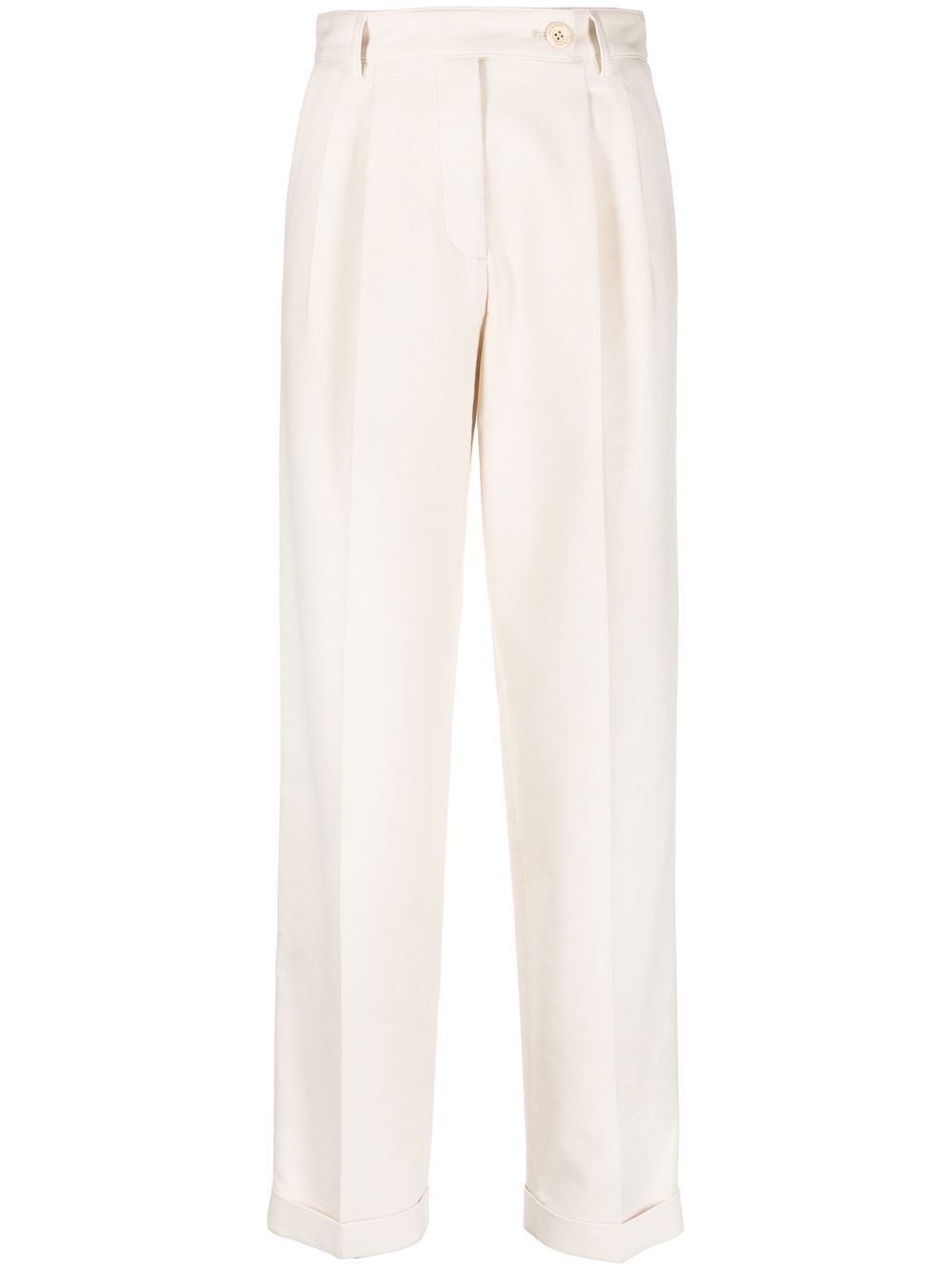 

See by Chloé straight-leg tailored trousers - Neutrals