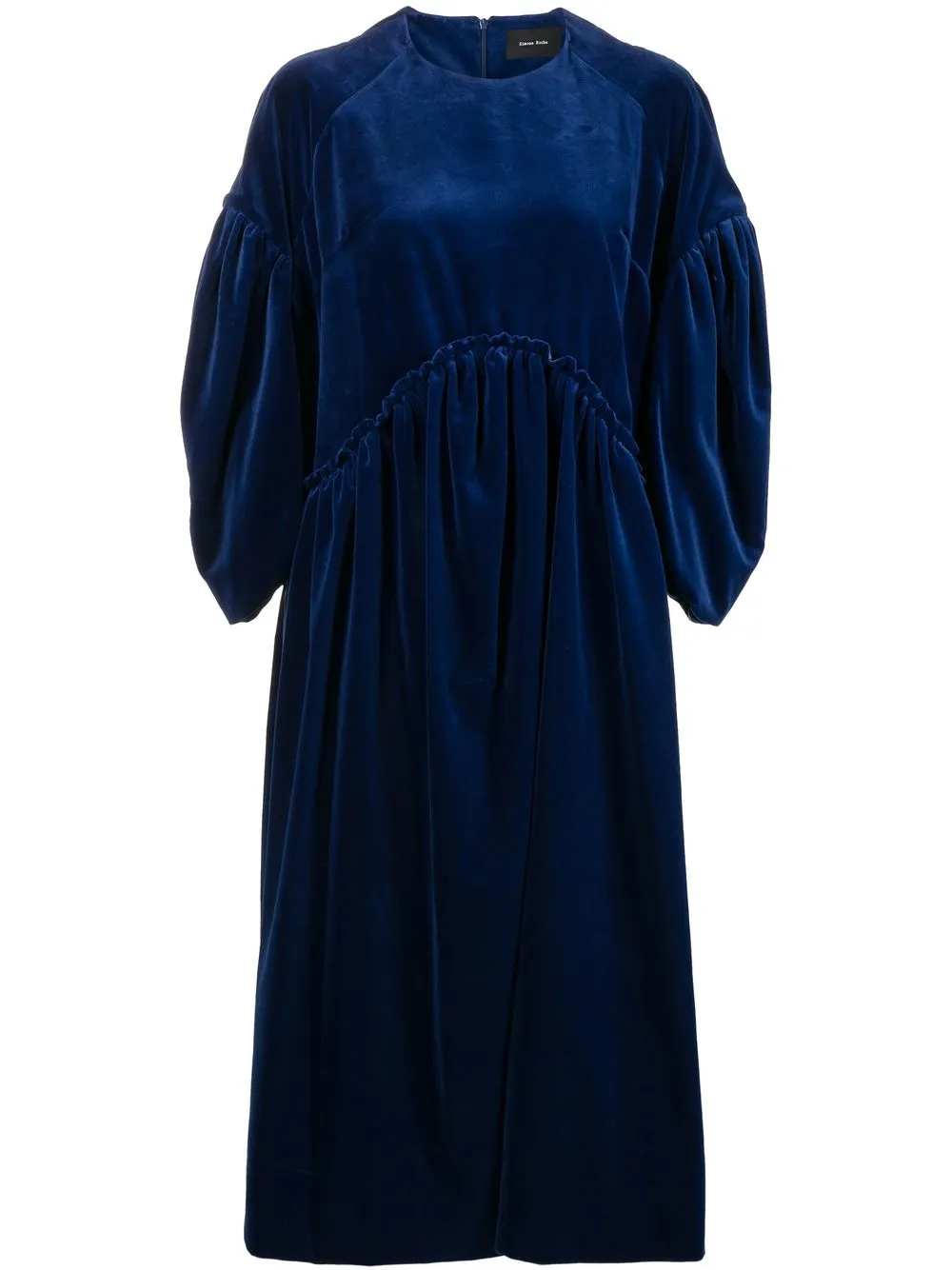 

Simone Rocha velvet midi dress - Blue