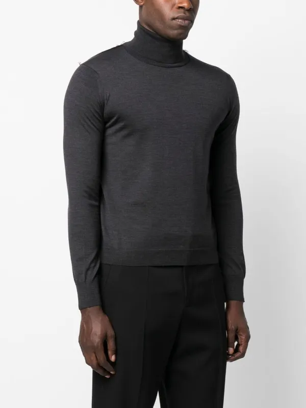 Maison Margiela Work-In-Progress high-neck Jumper | Grey | FARFETCH AO