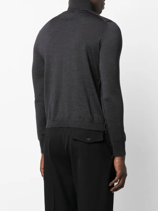 Maison Margiela Work-In-Progress high-neck Jumper | Grey | FARFETCH ZA