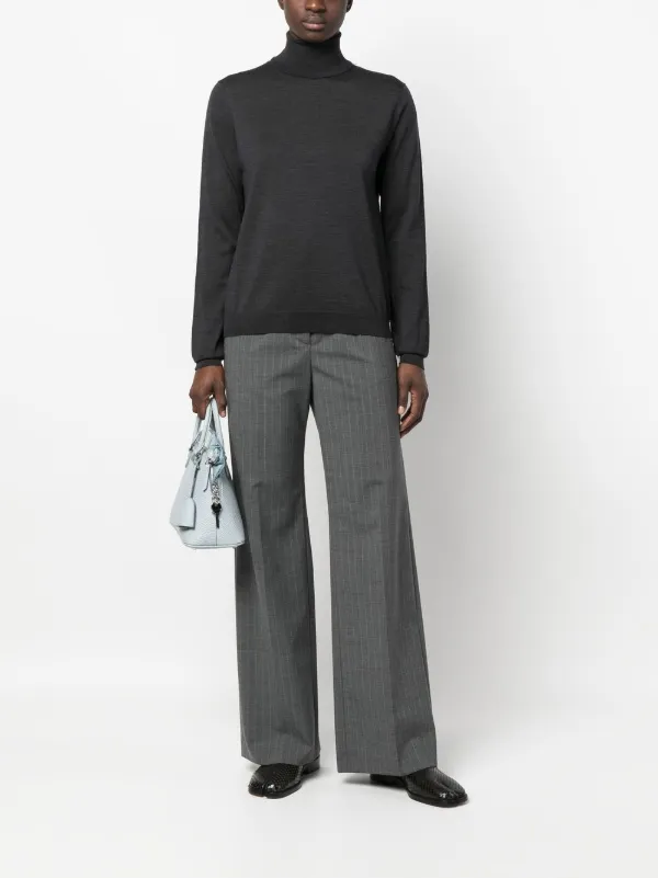 Maison Margiela Work-In-Progress high-neck Jumper | Grey | FARFETCH AO