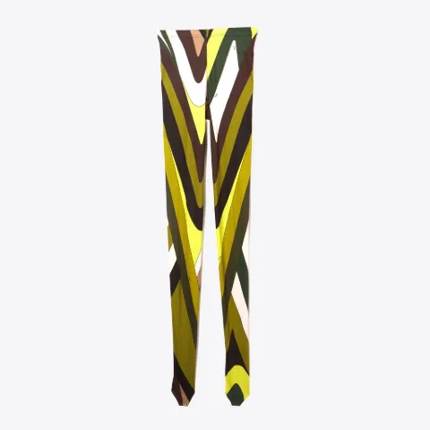 Moire-Print Tights