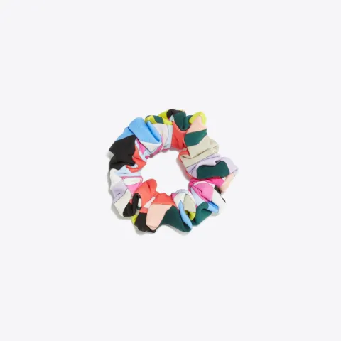 Patchwork-Print Hair Tie