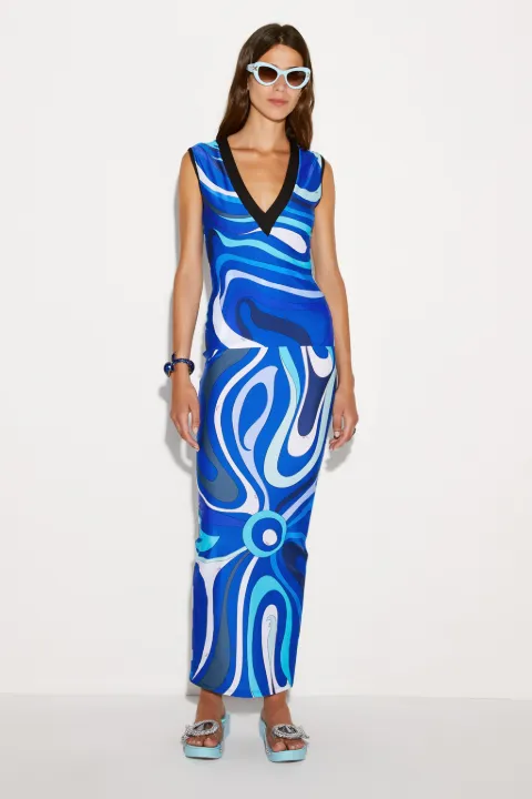 Marmo-Print Top