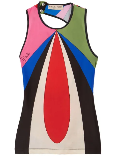 PUCCI abstract-print cut-out vest 