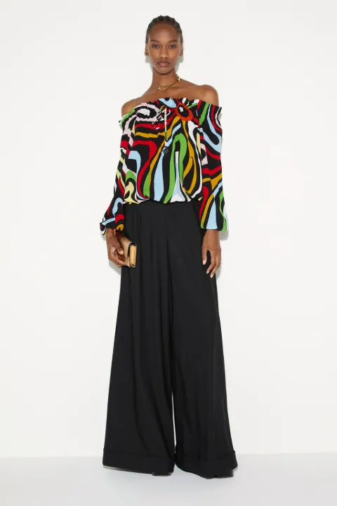 Marmo-Print Top