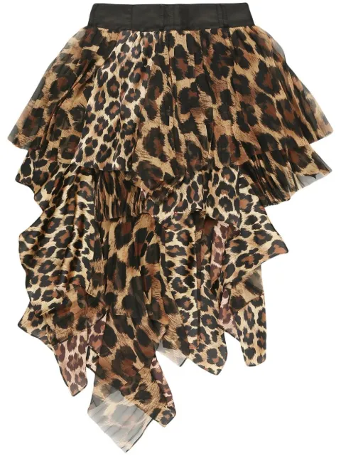 sacai Rock mit Leoparden-Print