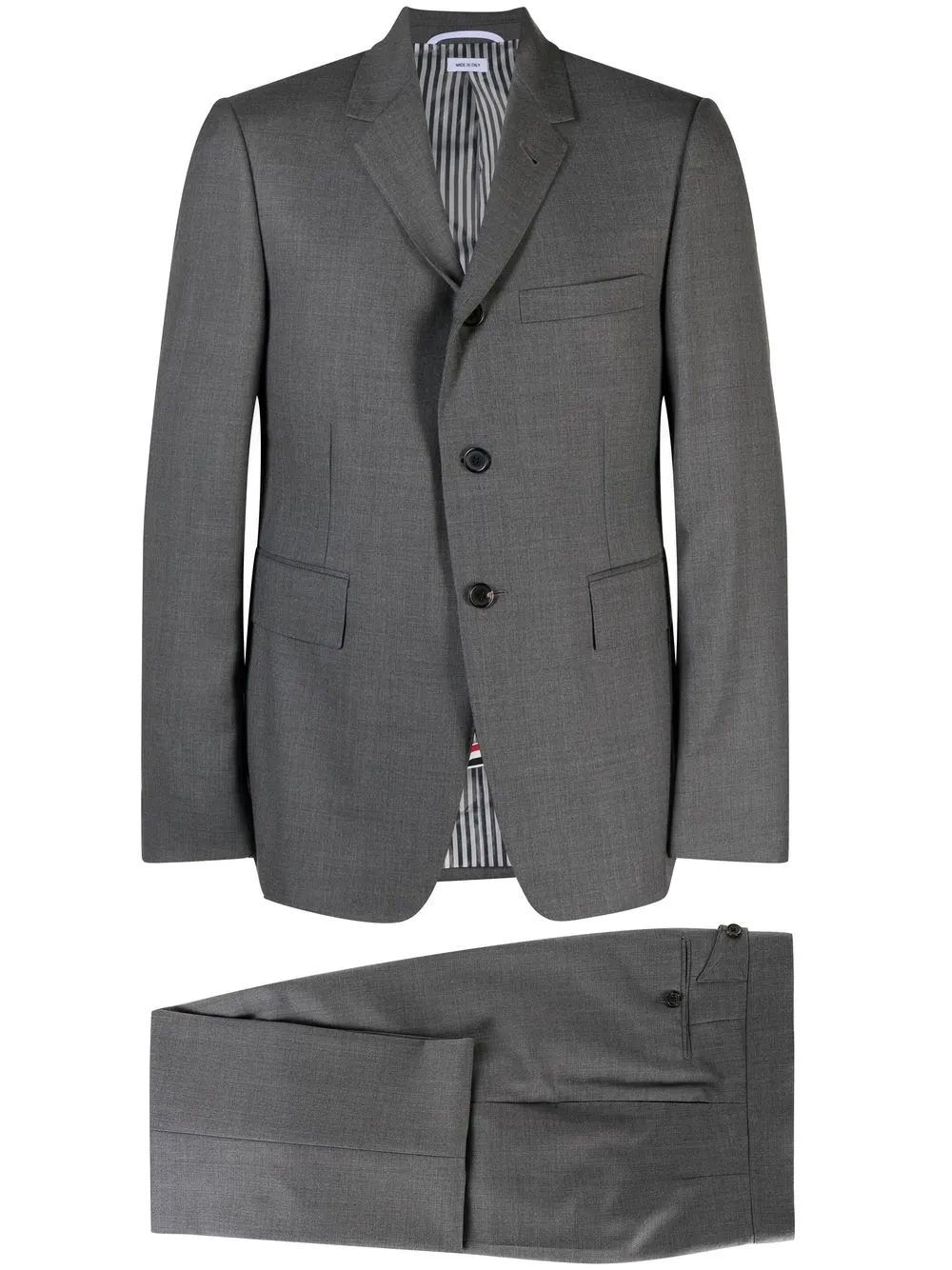 

Thom Browne single-breasted button suit - Grey