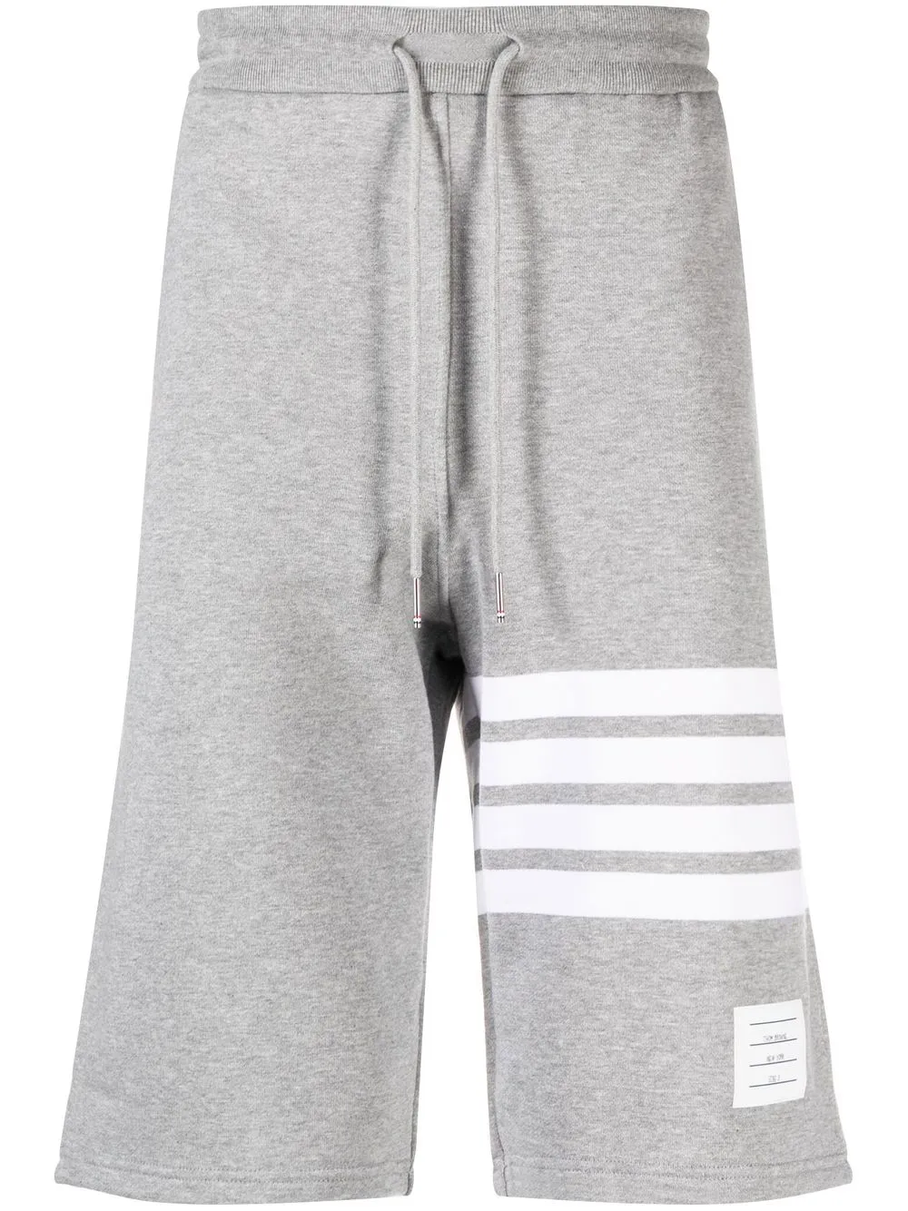 

Thom Browne engineered 4-bar stripe track shorts - Grey