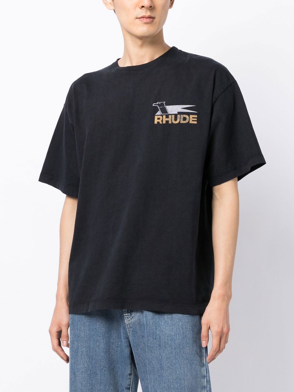 Rhude Eagle logo-print T-shirt - Farfetch