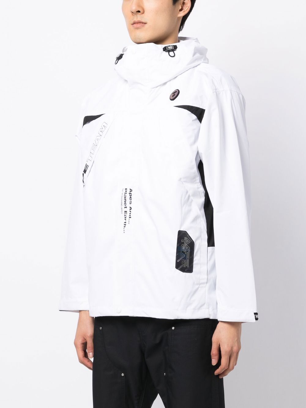 AAPE BY *A BATHING APE graphic-print hooded padded jacket Men