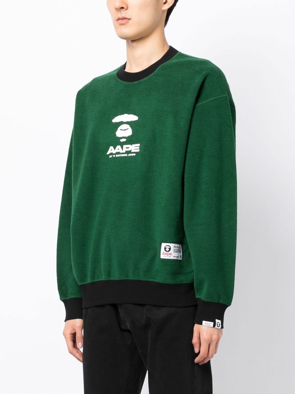 Cheap AAPE BY *A BATHING APE logo-print cotton sweatshirt Men