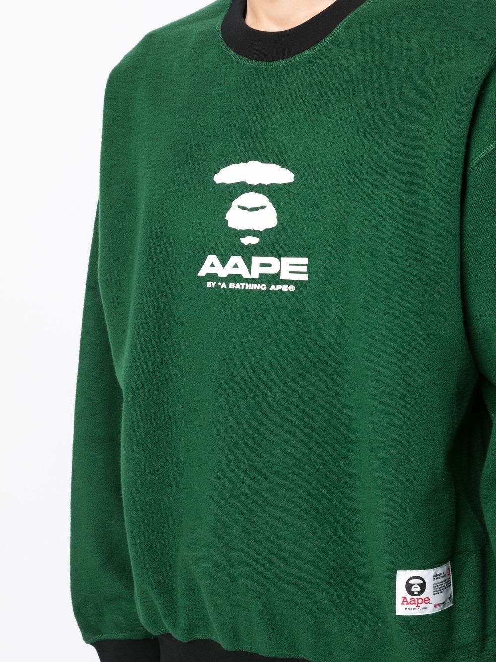 Cheap AAPE BY *A BATHING APE logo-print cotton sweatshirt Men