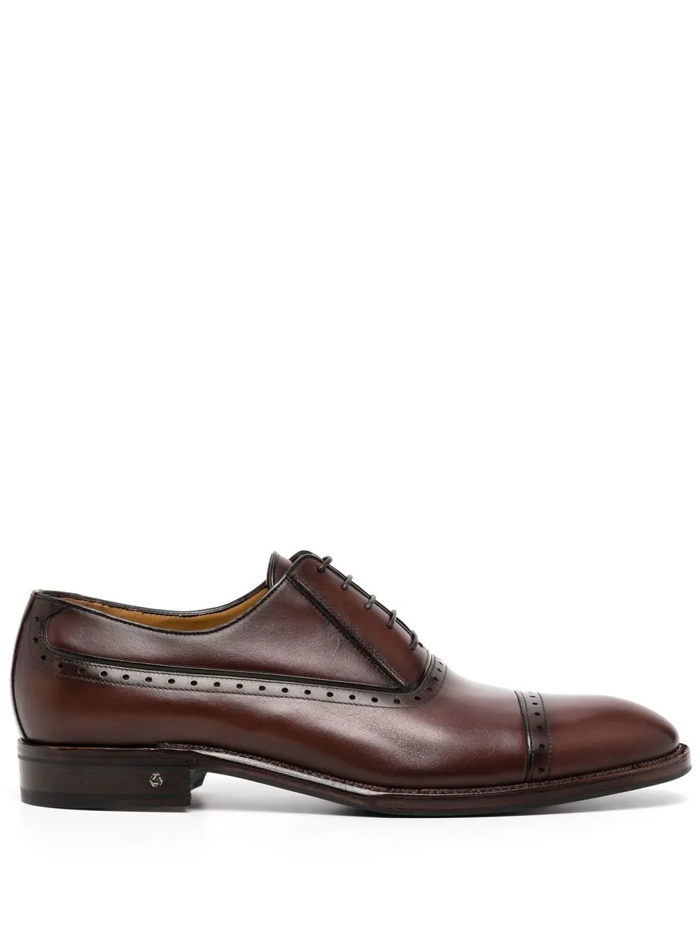 

Amedeo Testoni lace-up leather Oxford shoes - Brown