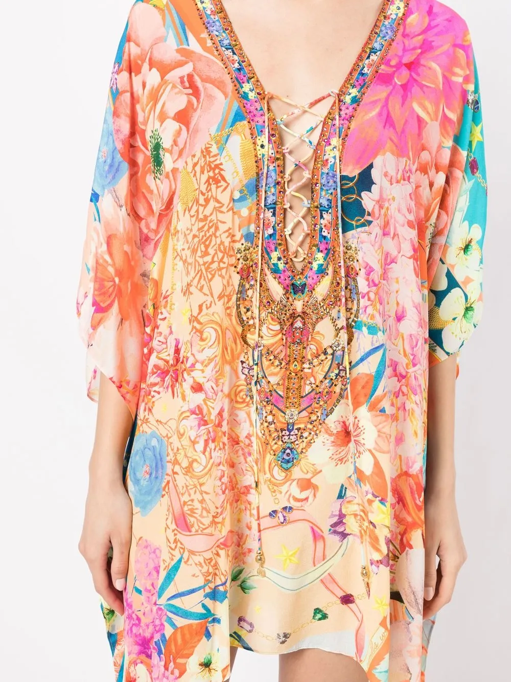 Camilla floral-print Kaftan Dress - Farfetch