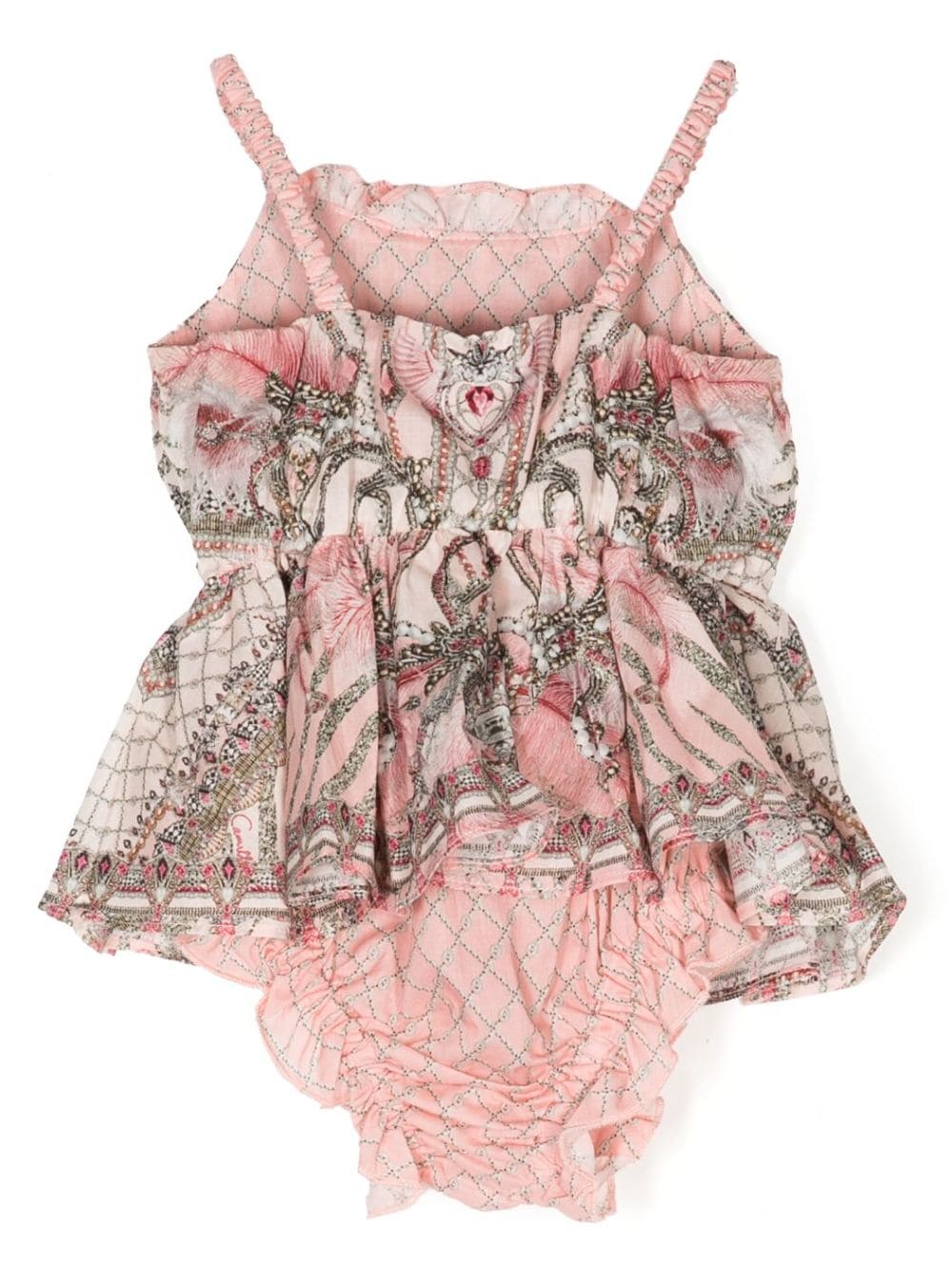 Shop Camilla Starship Sistas Mosaic-print Dress In Pink