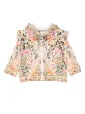 Camilla graphic-print cotton jacket - Brown