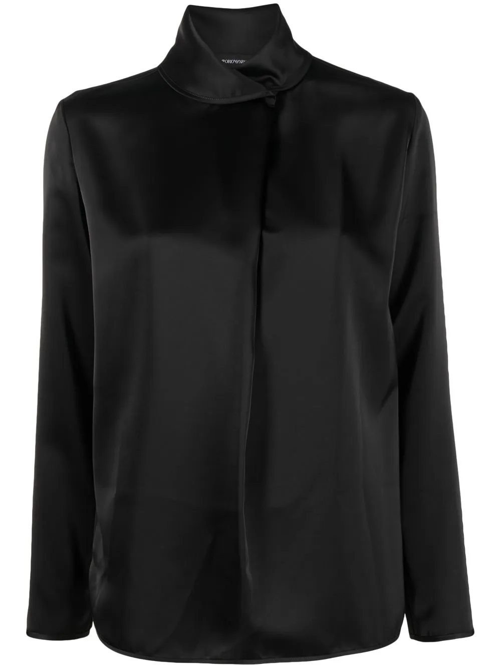 

Emporio Armani stand-up collar blouse - Black