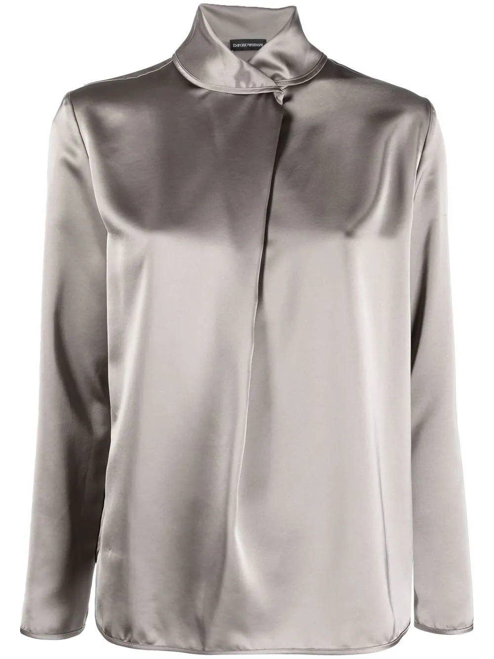 

Emporio Armani stand-up collar blouse - Neutrals