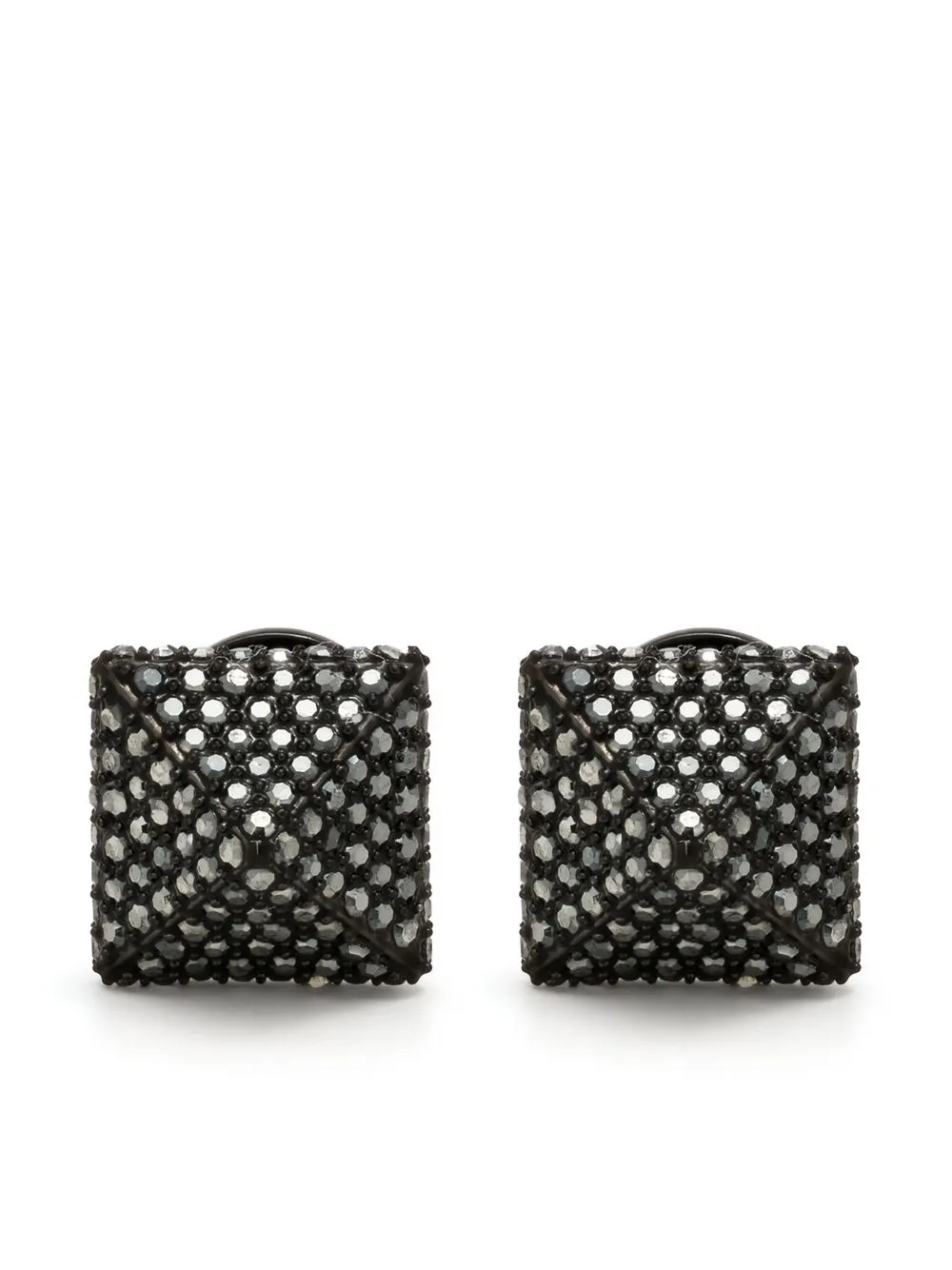 

Valentino Garavani crystal-embellished stud earring - Black