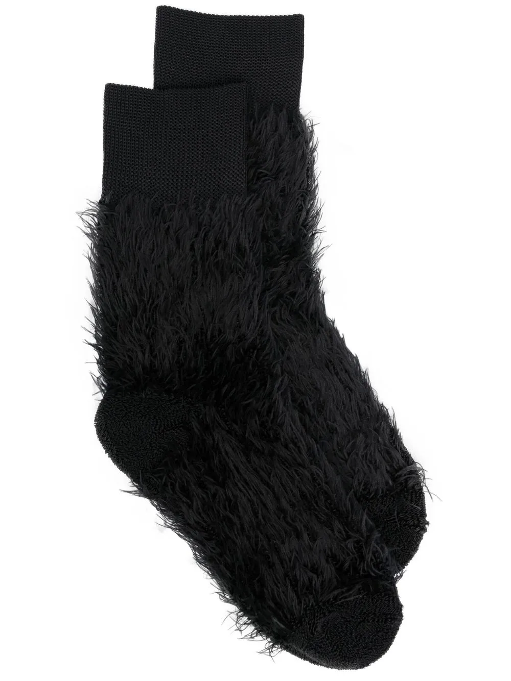 

sacai textured-finish ankle socks - Black