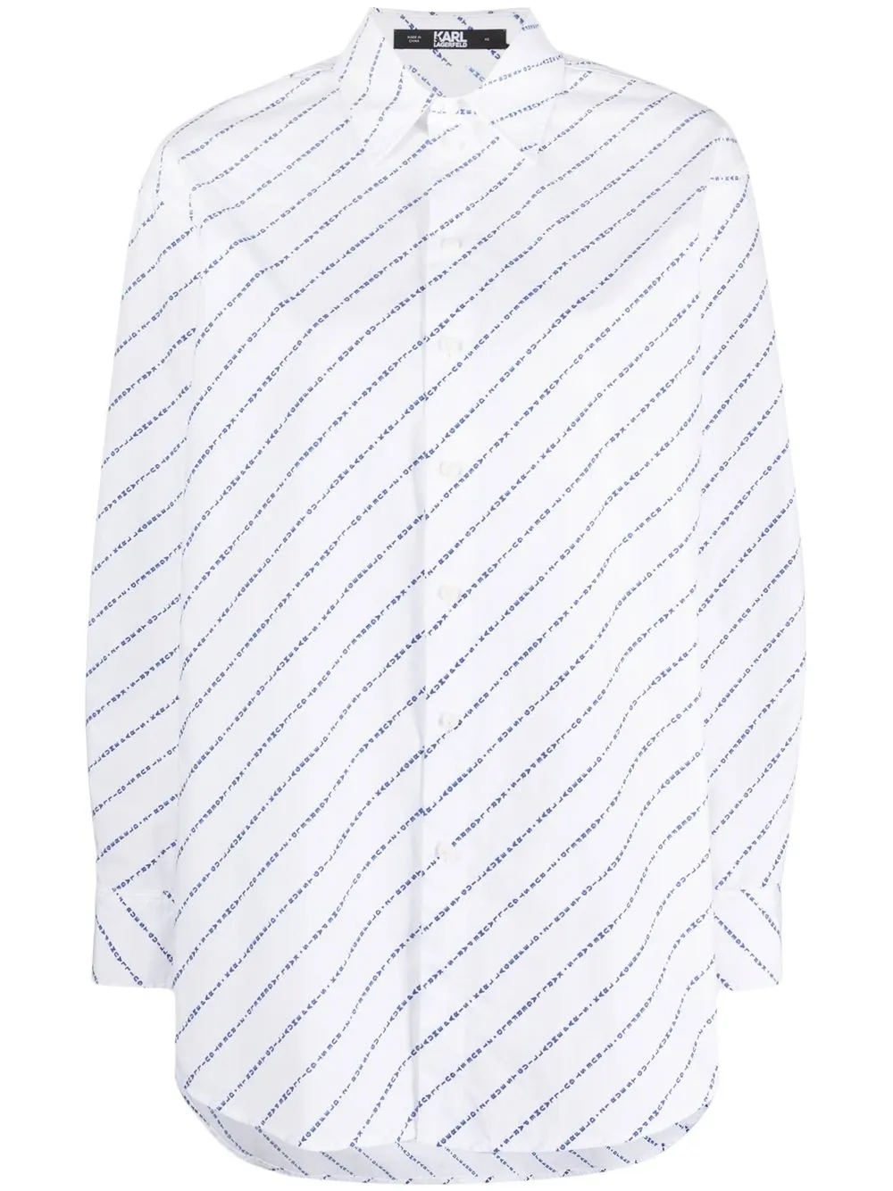 

Karl Lagerfeld logo-print long sleeve shirt - White