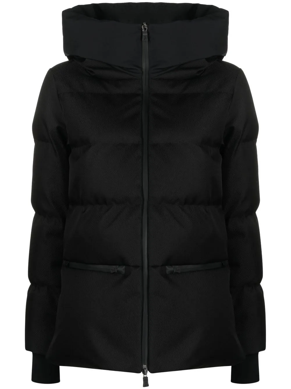 

Herno down-feather hooded jacket - Black