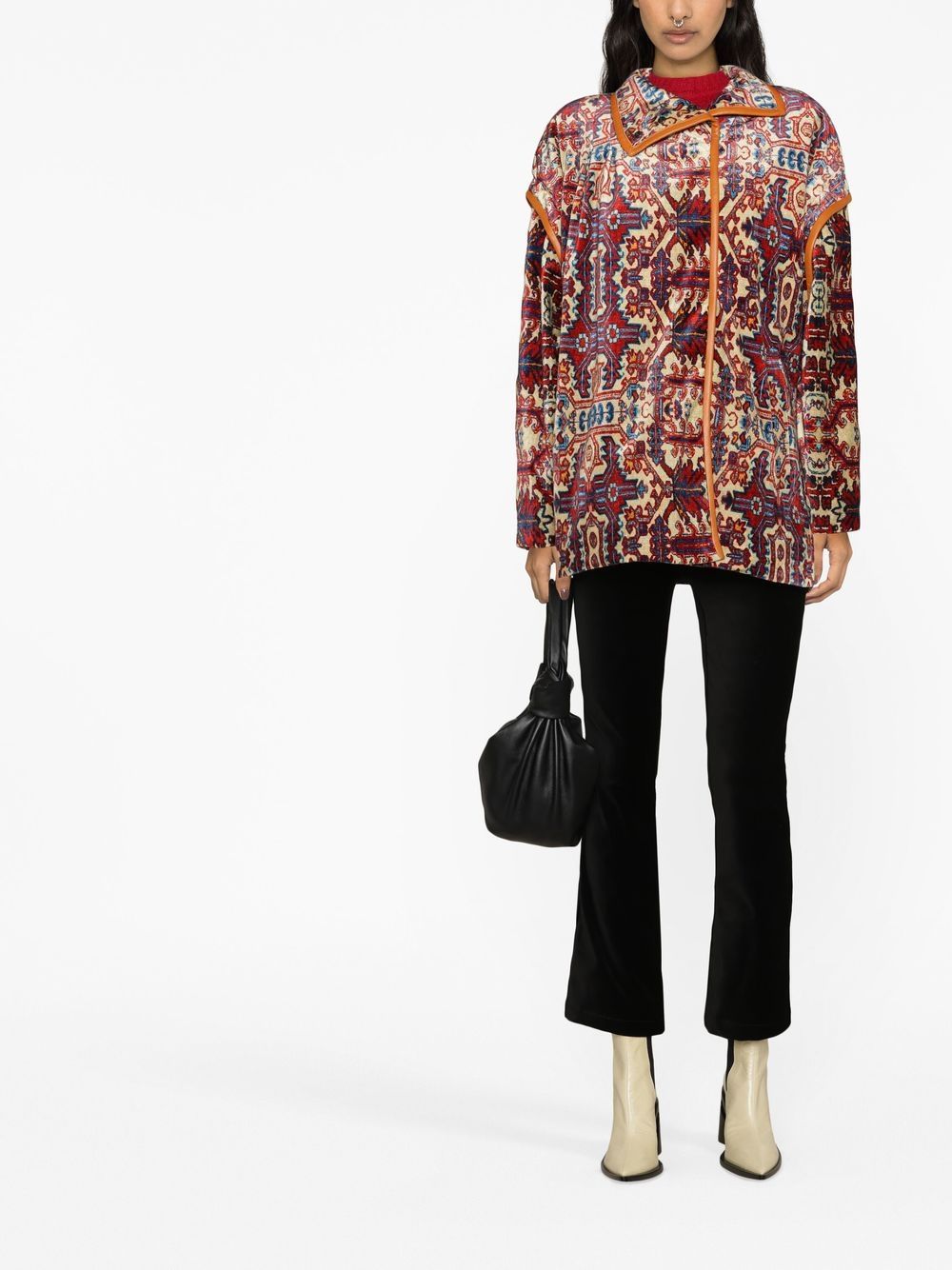 Shop Isabel Marant Greta Tapestry-print Jacket In Gelb