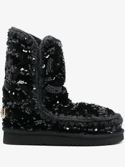 Mou sequin-embellished boots